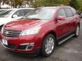 2014 Crystal Red Tintcoat Chevrolet Traverse LT AWD  photo #1