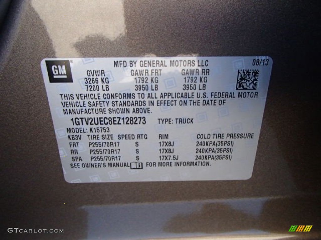 2014 Sierra 1500 SLE Double Cab 4x4 - Bronze Alloy Metallic / Jet Black photo #20