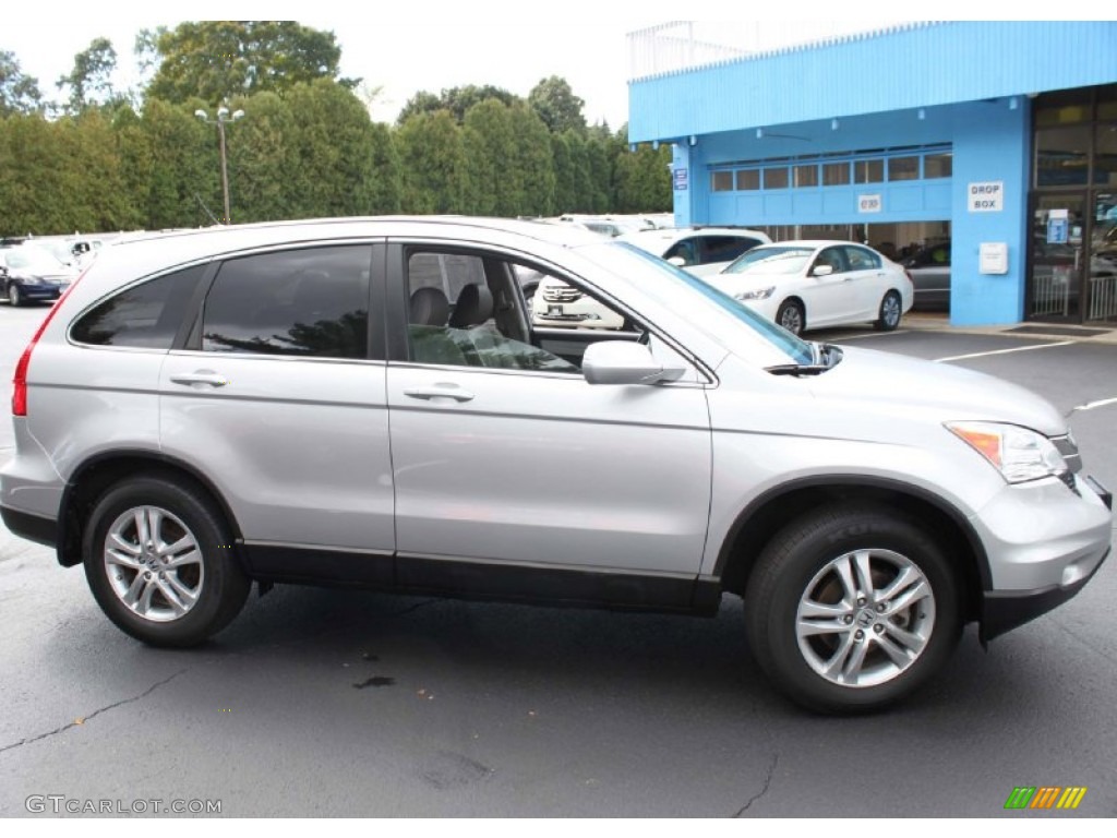 2010 CR-V EX-L AWD - Alabaster Silver Metallic / Gray photo #4