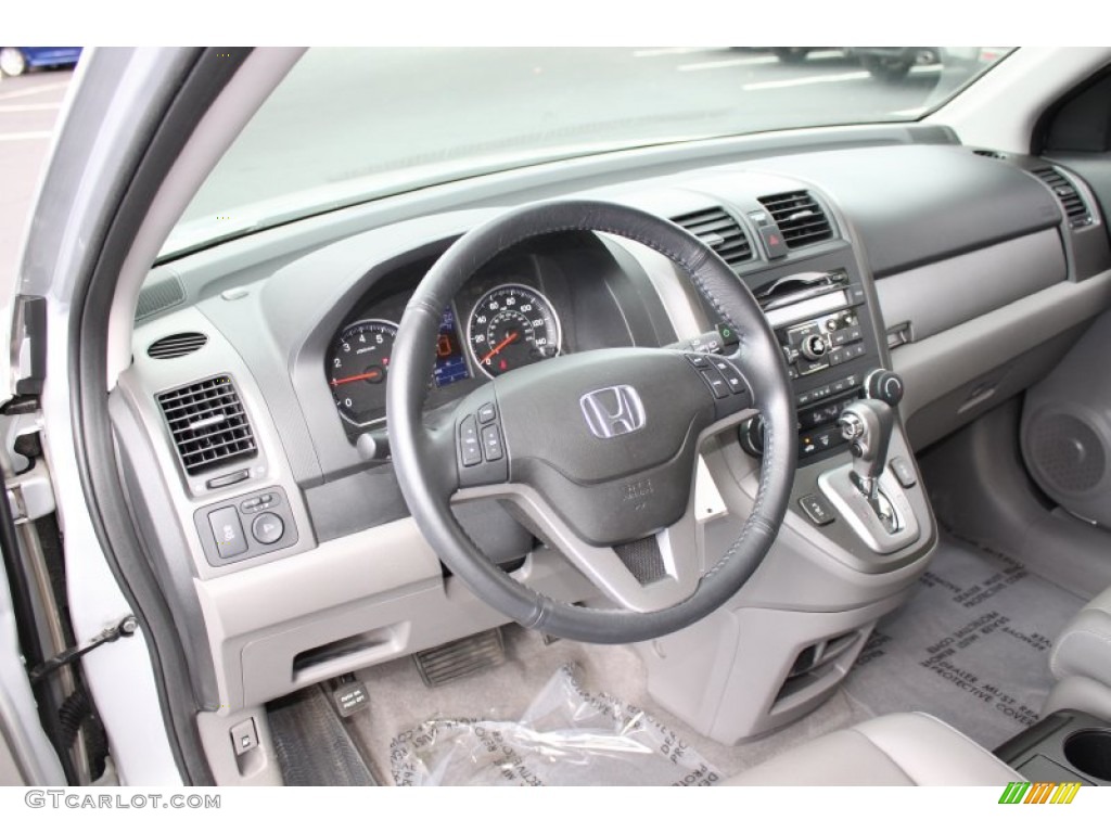 2010 CR-V EX-L AWD - Alabaster Silver Metallic / Gray photo #5
