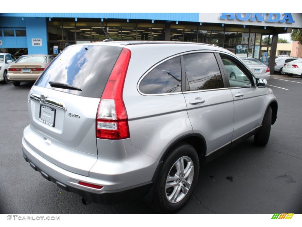 2010 CR-V EX-L AWD - Alabaster Silver Metallic / Gray photo #6