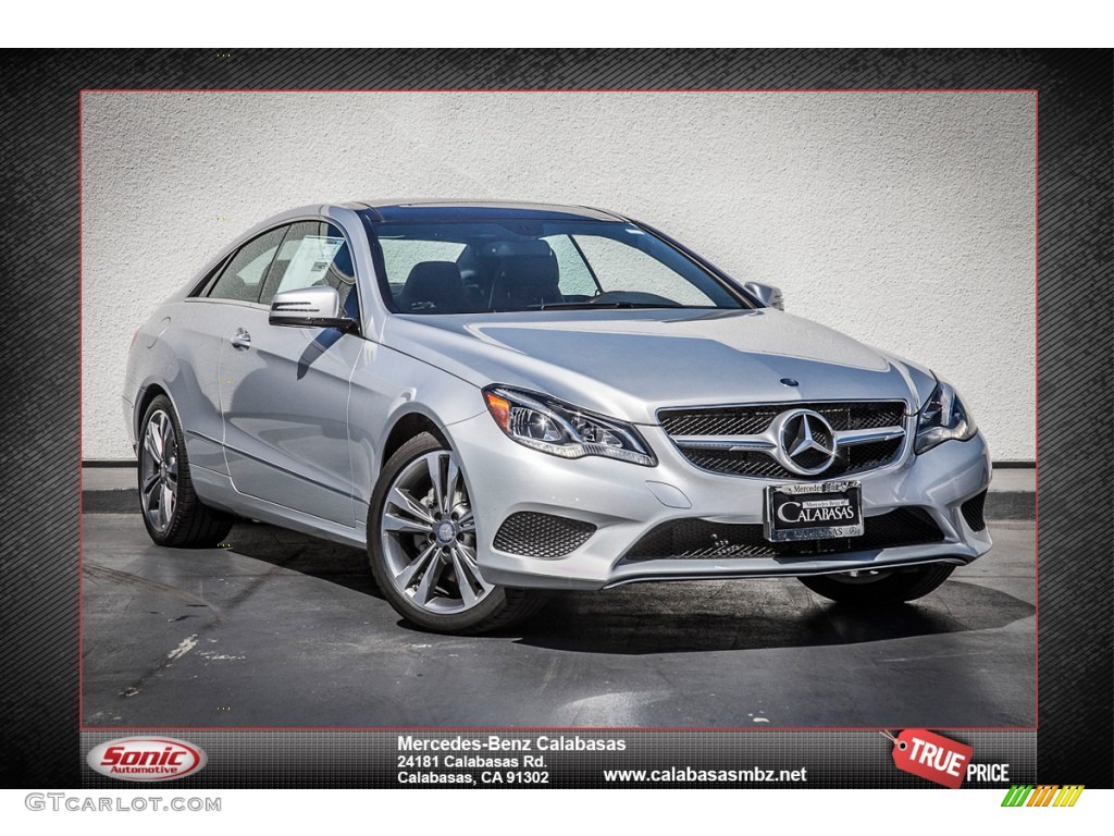 2014 E 350 Coupe - Iridium Silver Metallic / Black photo #1