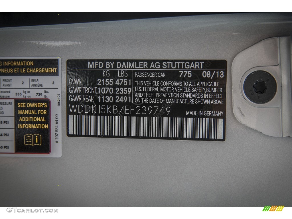 2014 E 350 Coupe - Iridium Silver Metallic / Black photo #7