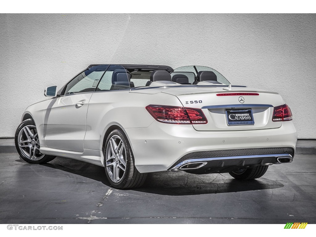 2014 E 550 Cabriolet - Diamond White Metallic / Black photo #2