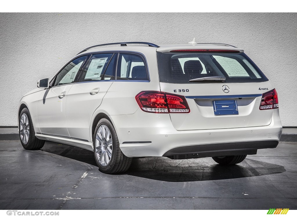 2014 E 350 4Matic Wagon - Diamond White Metallic / Black photo #2