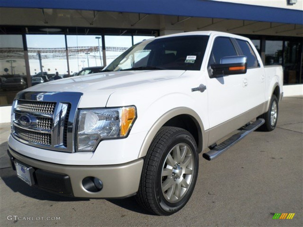 2010 F150 King Ranch SuperCrew - Oxford White / Chapparal Leather photo #1
