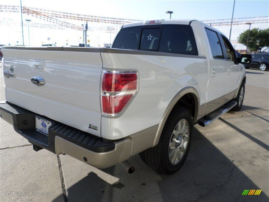 2010 F150 King Ranch SuperCrew - Oxford White / Chapparal Leather photo #5