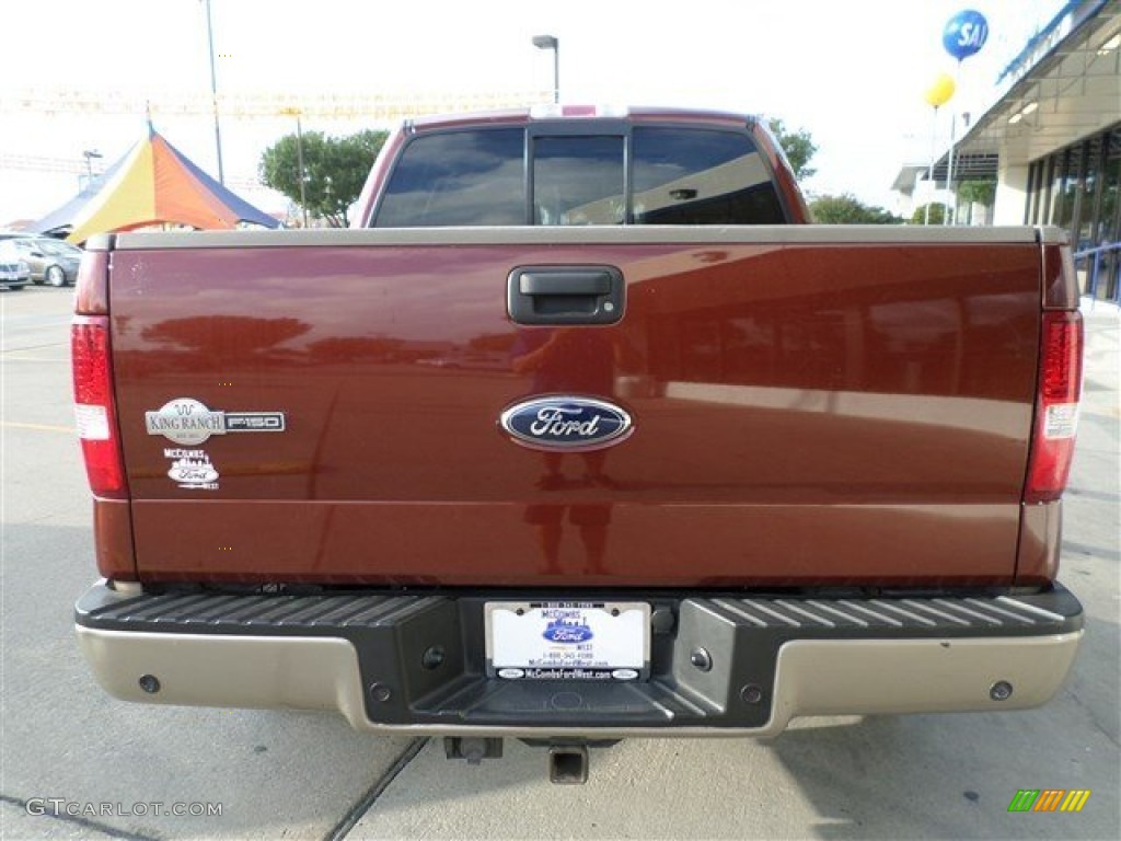 2006 F150 King Ranch SuperCrew 4x4 - Dark Copper Metallic / Castano Brown Leather photo #4