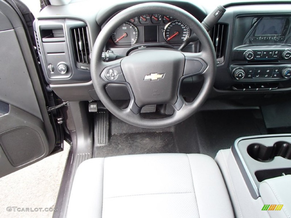 2014 Silverado 1500 WT Crew Cab - Tungsten Metallic / Jet Black/Dark Ash photo #6