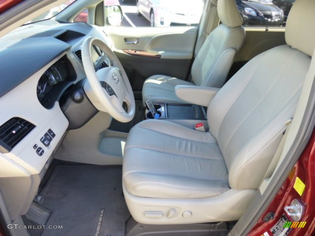2011 Sienna XLE - Salsa Red Pearl / Bisque photo #15