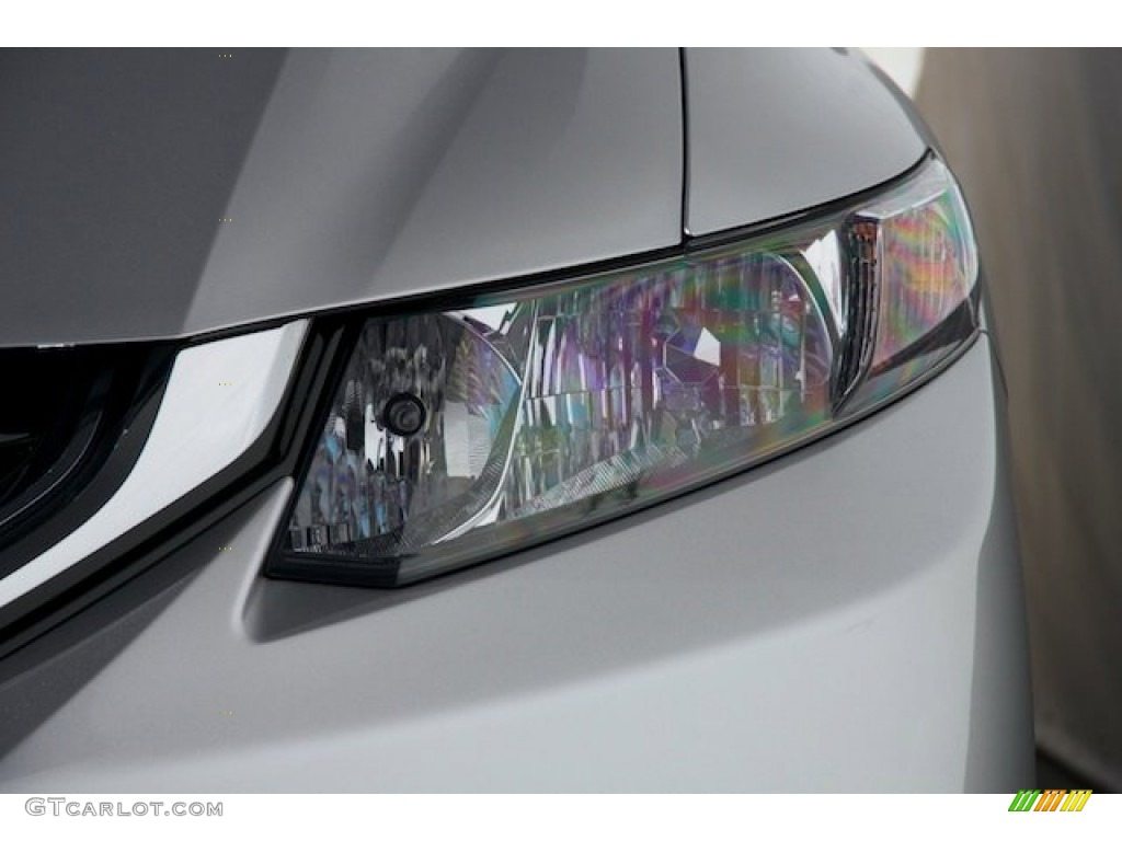 2013 Civic Hybrid-L Sedan - Alabaster Silver Metallic / Gray photo #6