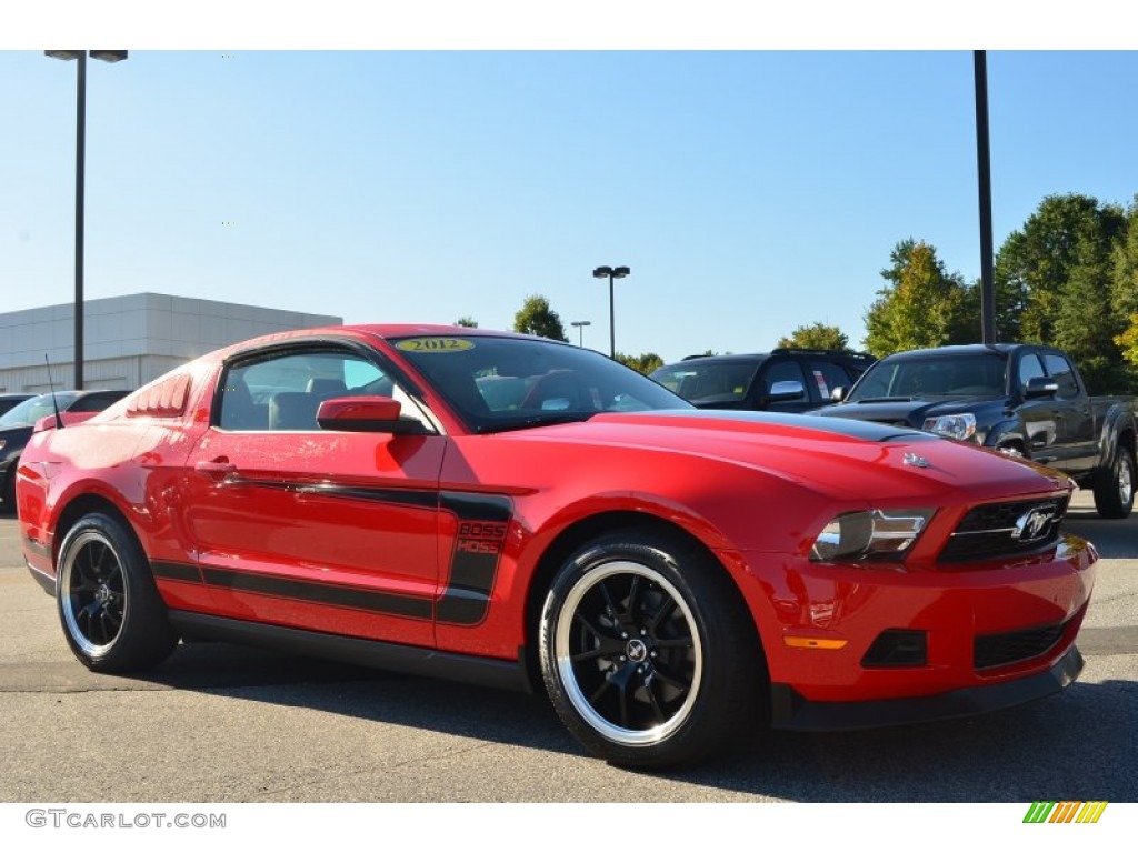 2012 Mustang V6 Premium Coupe - Race Red / Saddle photo #1