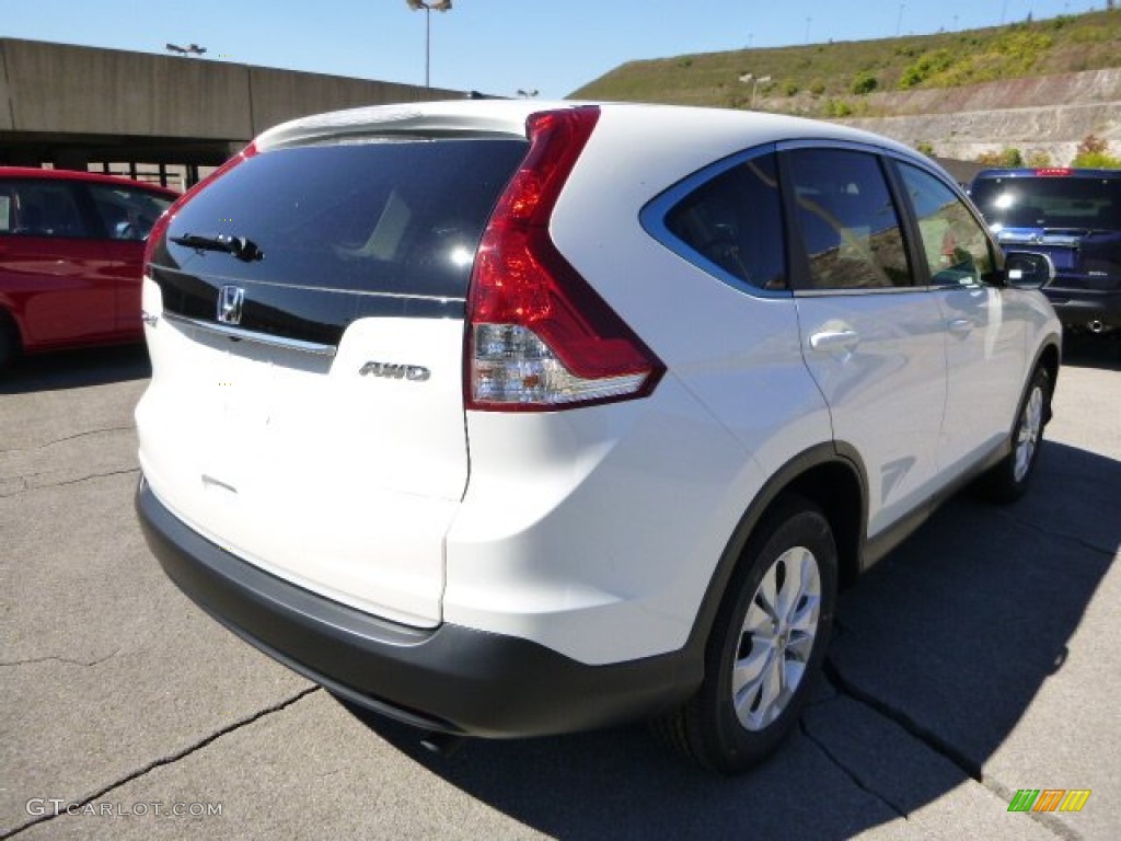 2014 CR-V EX AWD - White Diamond Pearl / Beige photo #3