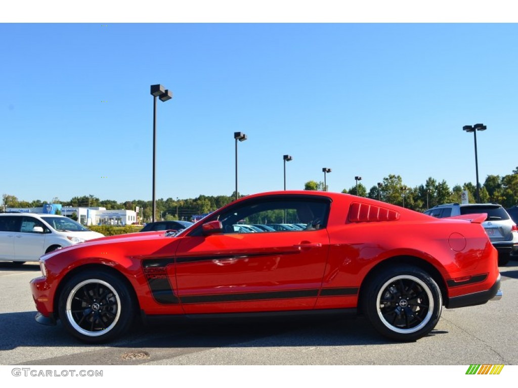 2012 Mustang V6 Premium Coupe - Race Red / Saddle photo #5