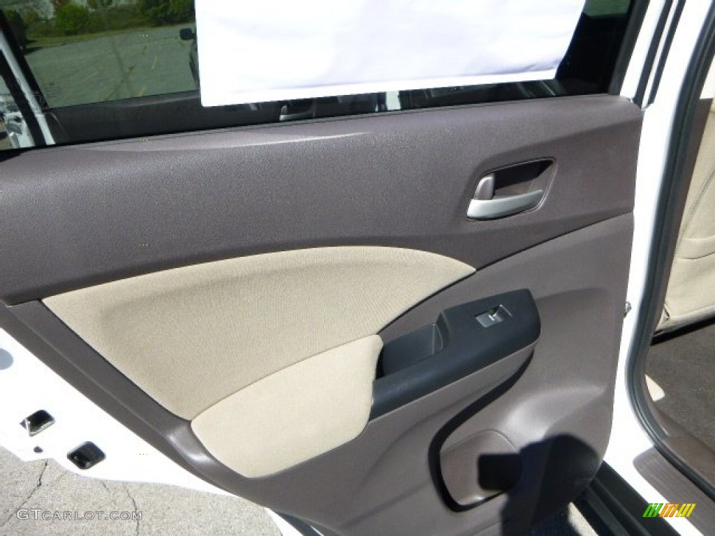 2014 CR-V EX AWD - White Diamond Pearl / Beige photo #13