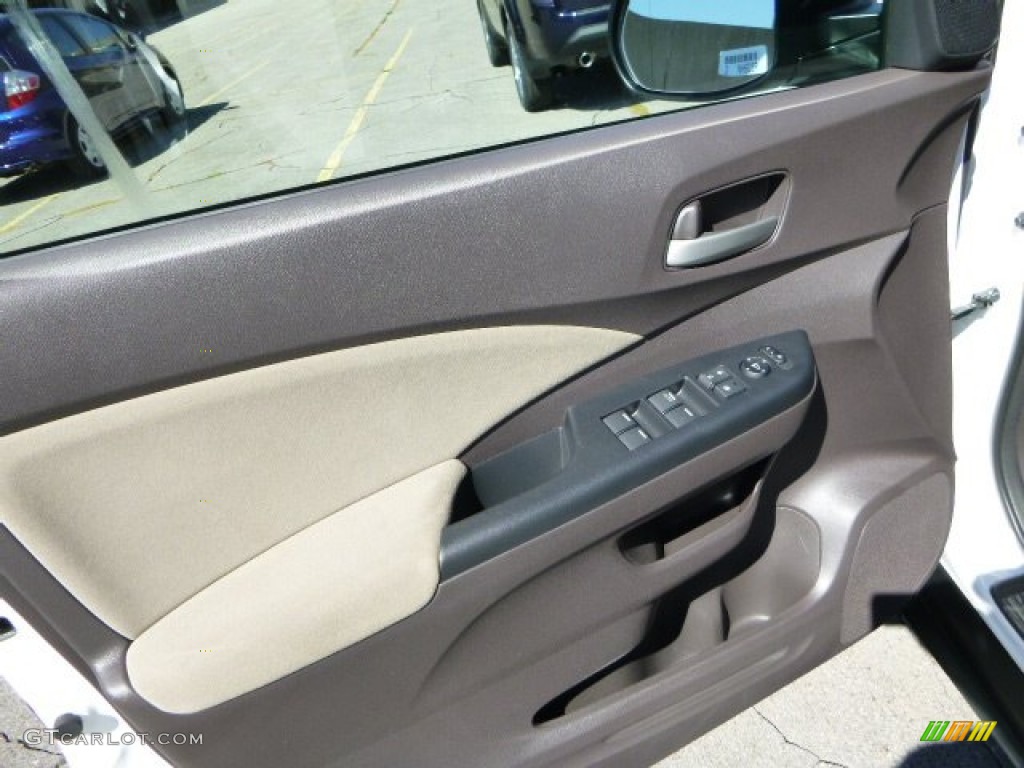 2014 CR-V EX AWD - White Diamond Pearl / Beige photo #14