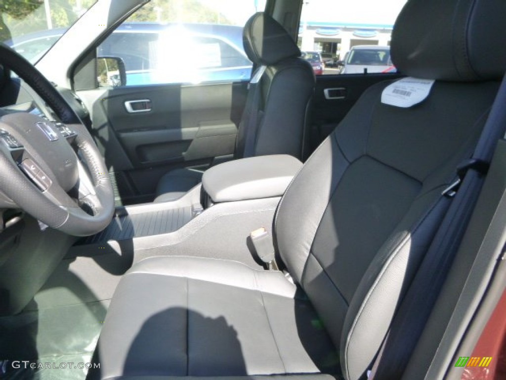 Black Interior 2014 Honda Pilot Touring 4WD Photo #86225102