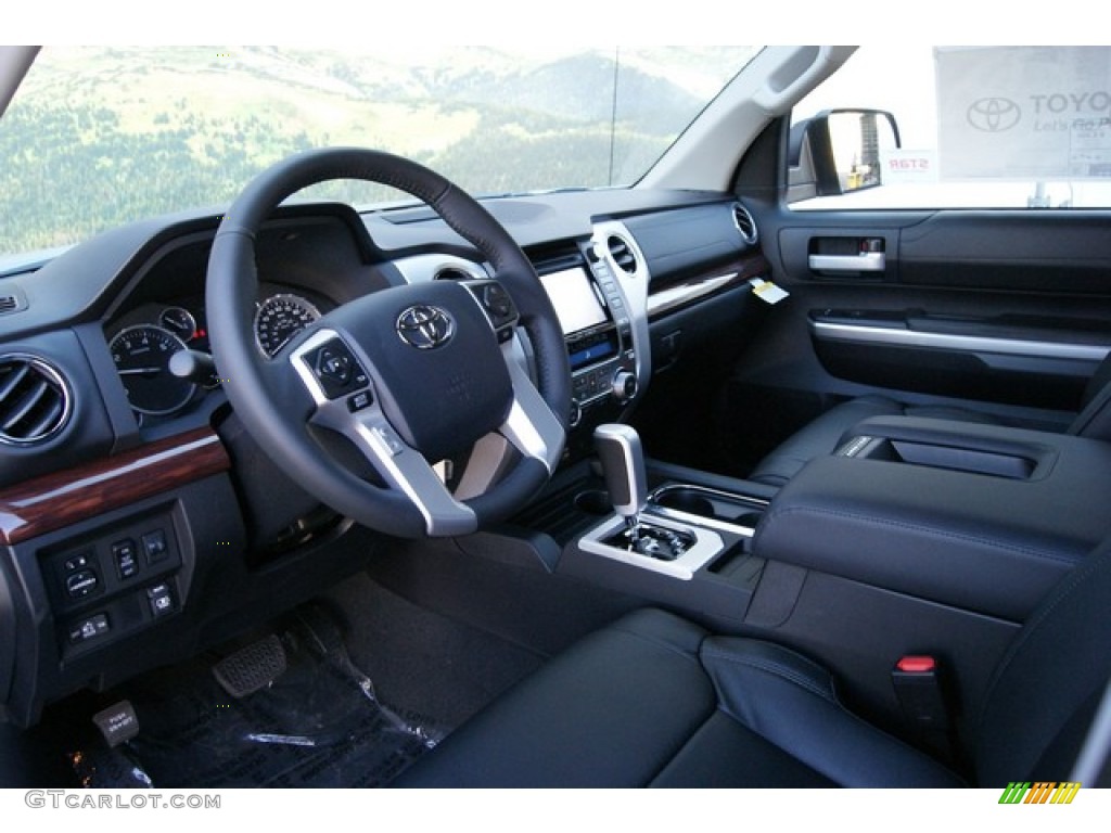 Black Interior 2014 Toyota Tundra Limited Double Cab 4x4 Photo #86225981