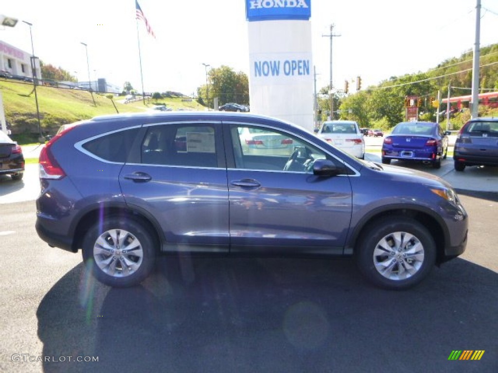 2014 CR-V EX-L AWD - Twilight Blue Metallic / Gray photo #2