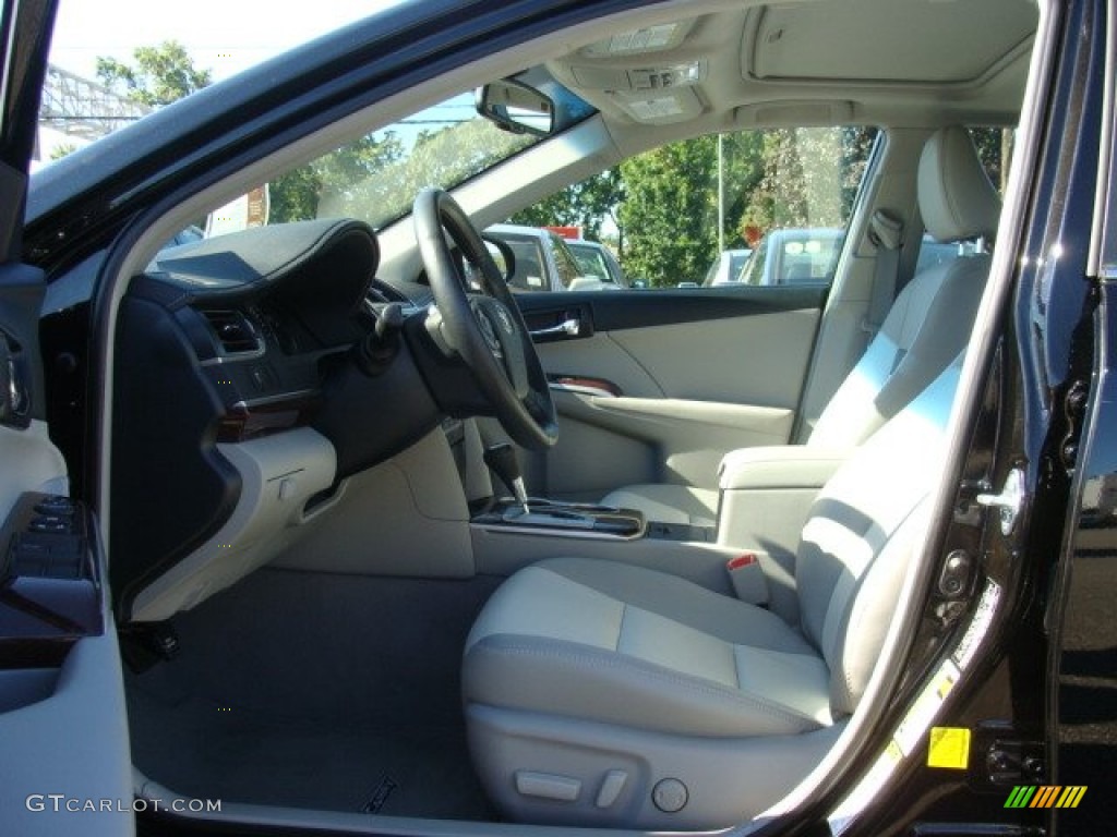 2012 Camry XLE V6 - Attitude Black Metallic / Ash photo #7