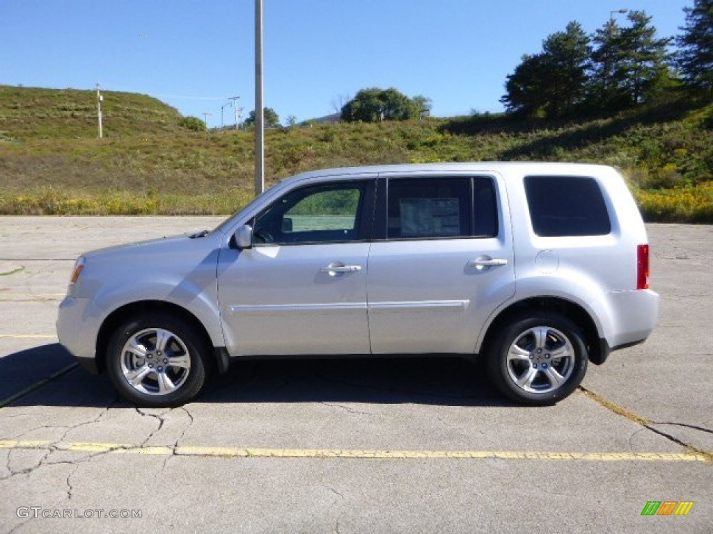 Alabaster Silver Metallic 2014 Honda Pilot EX-L 4WD Exterior Photo #86228220