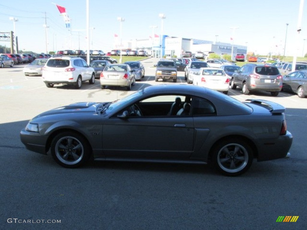 2001 Mustang GT Coupe - Mineral Grey Metallic / Dark Charcoal photo #5