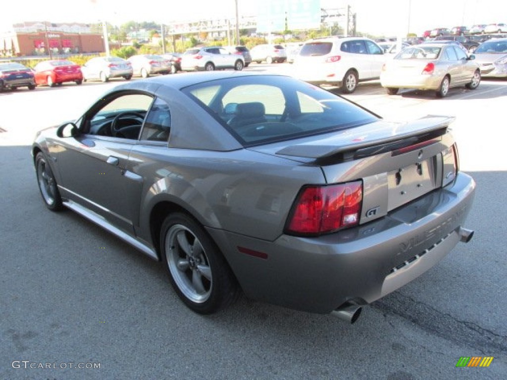2001 Mustang GT Coupe - Mineral Grey Metallic / Dark Charcoal photo #6