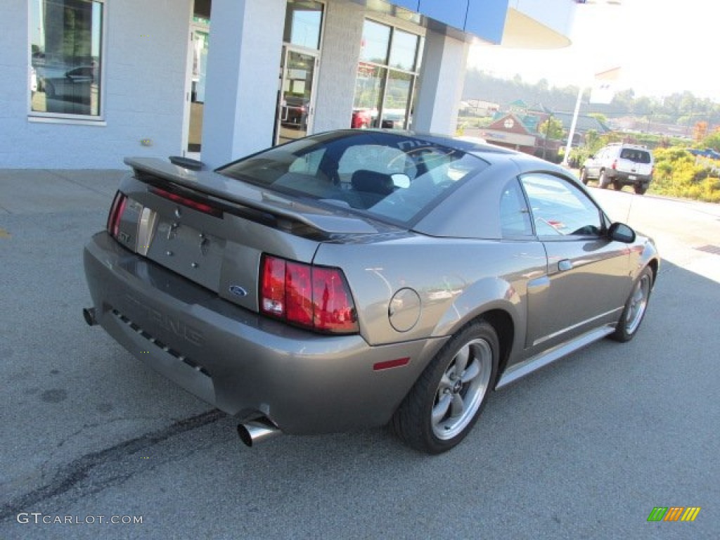 2001 Mustang GT Coupe - Mineral Grey Metallic / Dark Charcoal photo #8