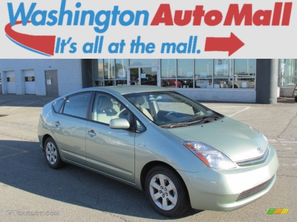 2007 Prius Hybrid - Silver Pine Green Mica / Bisque Beige photo #1