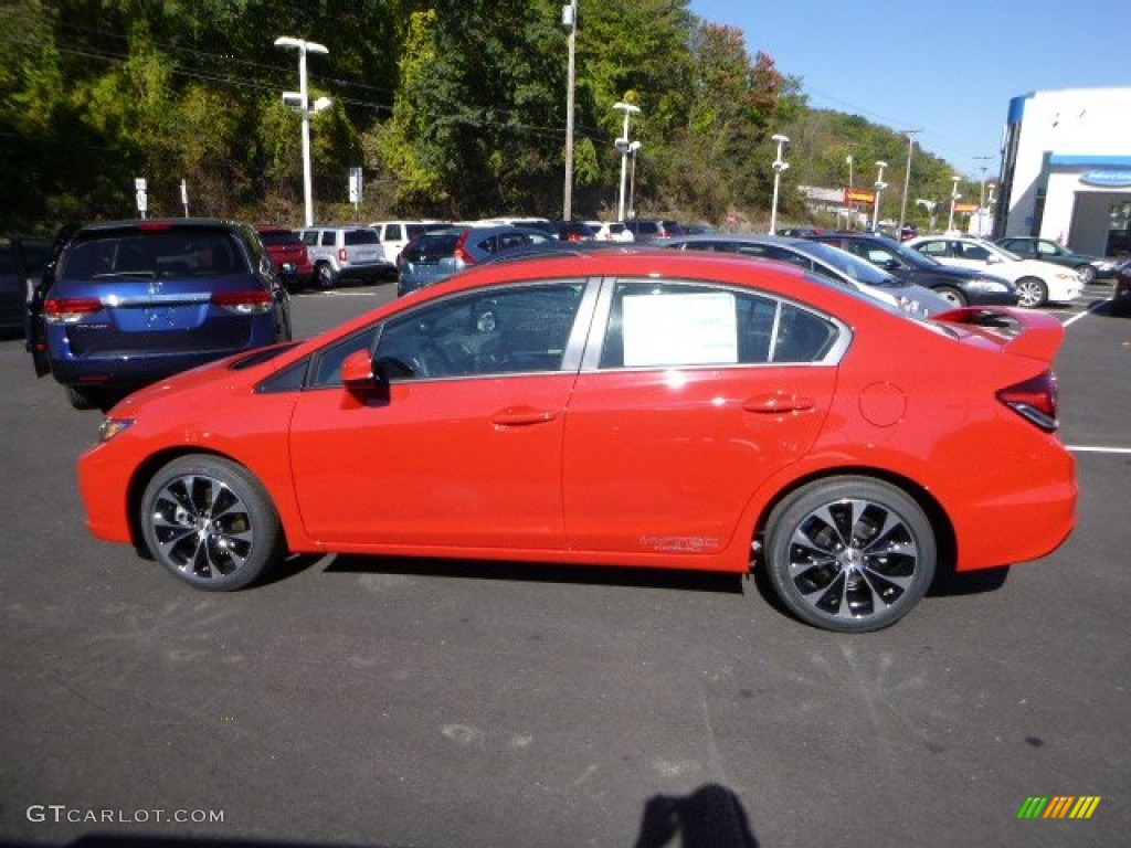 Rallye Red 2013 Honda Civic Si Sedan Exterior Photo #86230034
