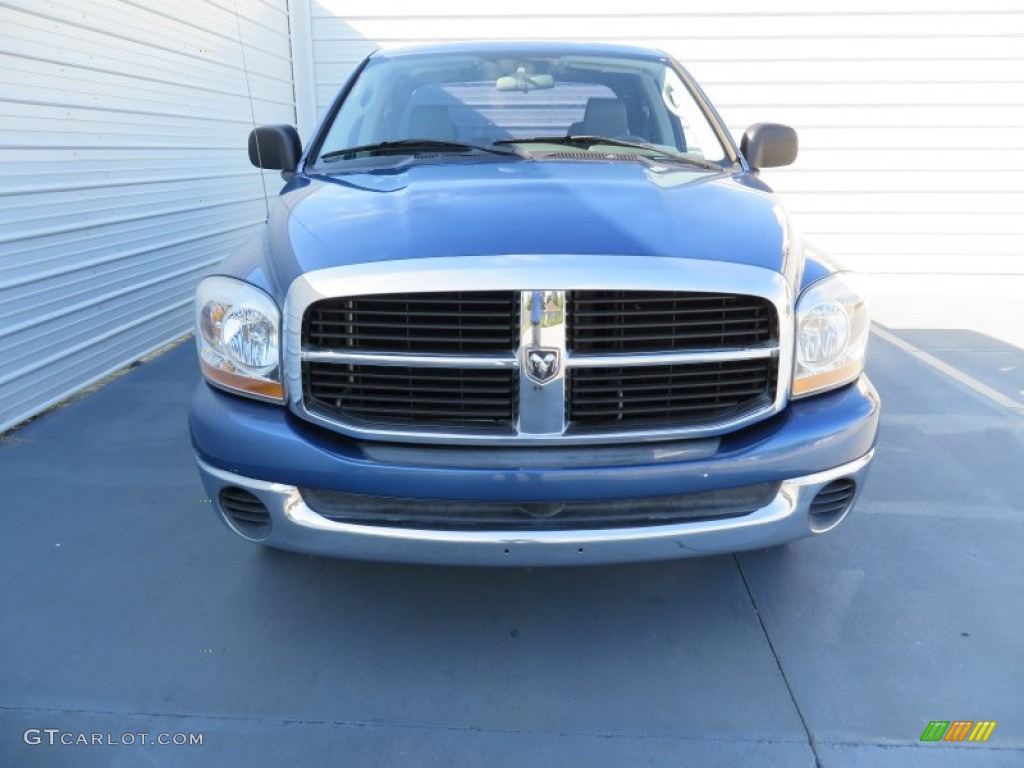 2006 Ram 1500 ST Quad Cab - Atlantic Blue Pearl / Medium Slate Gray photo #8