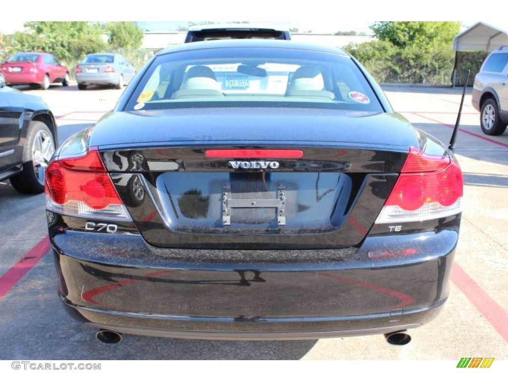 2007 C70 T5 Convertible - Solid Black / Calcite Cream photo #6