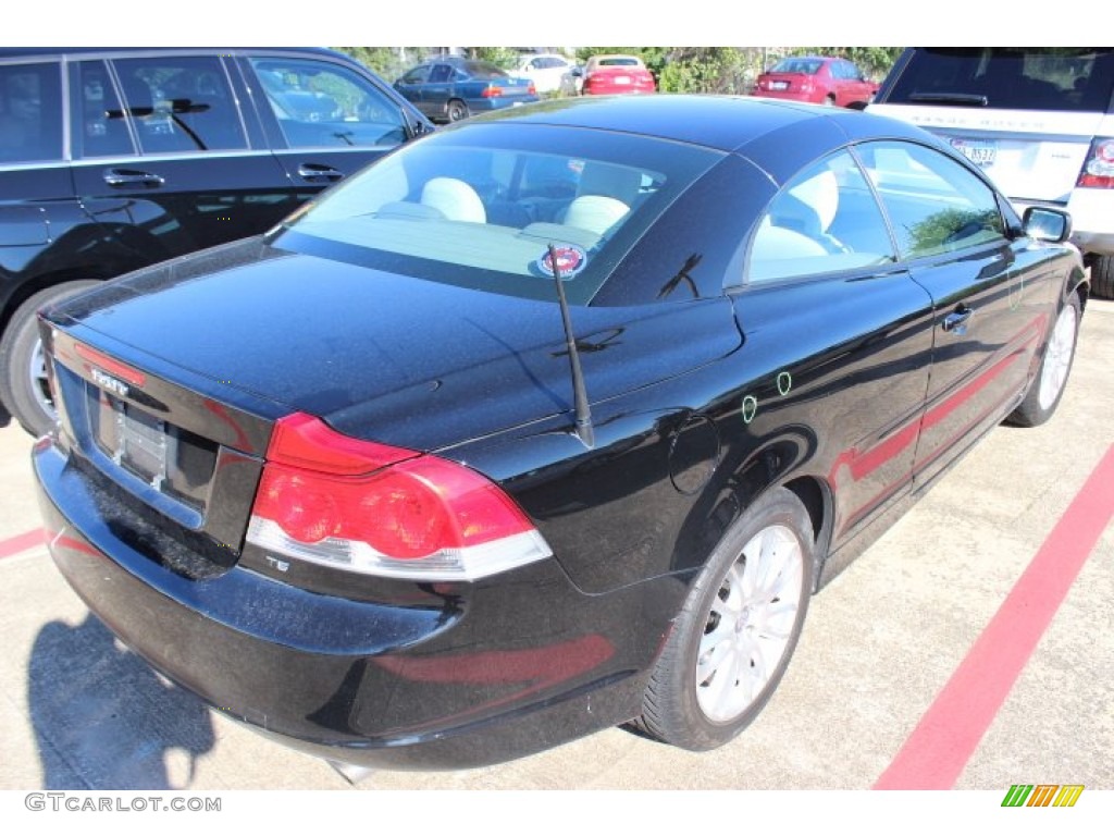 2007 C70 T5 Convertible - Solid Black / Calcite Cream photo #7