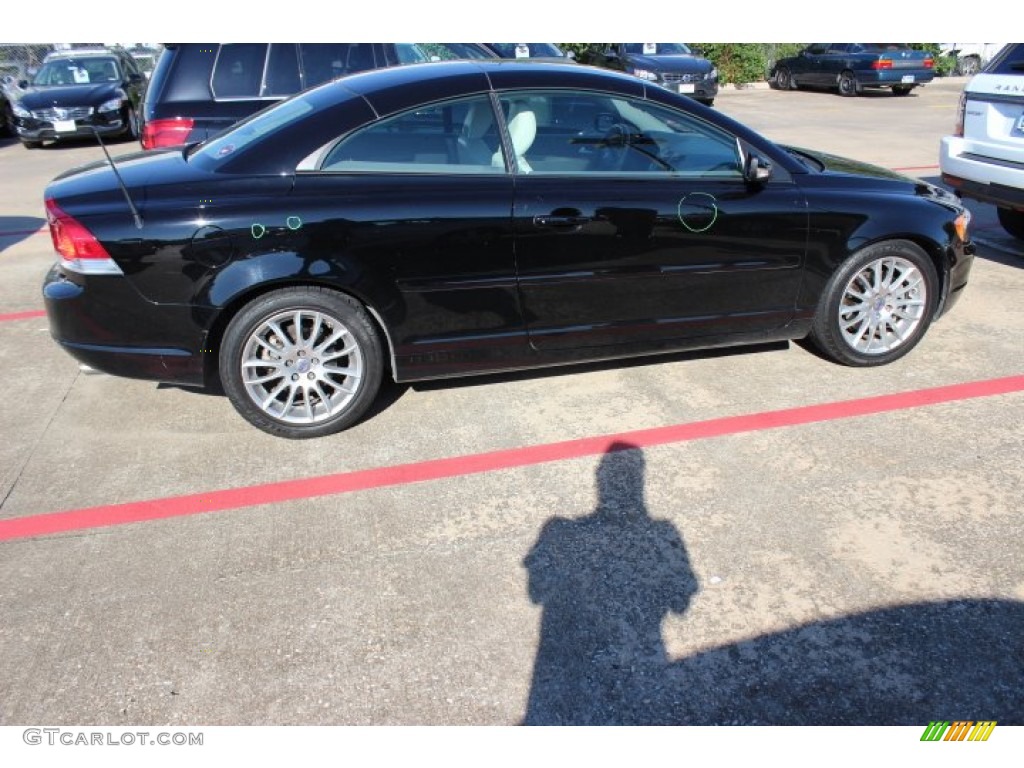 2007 C70 T5 Convertible - Solid Black / Calcite Cream photo #8