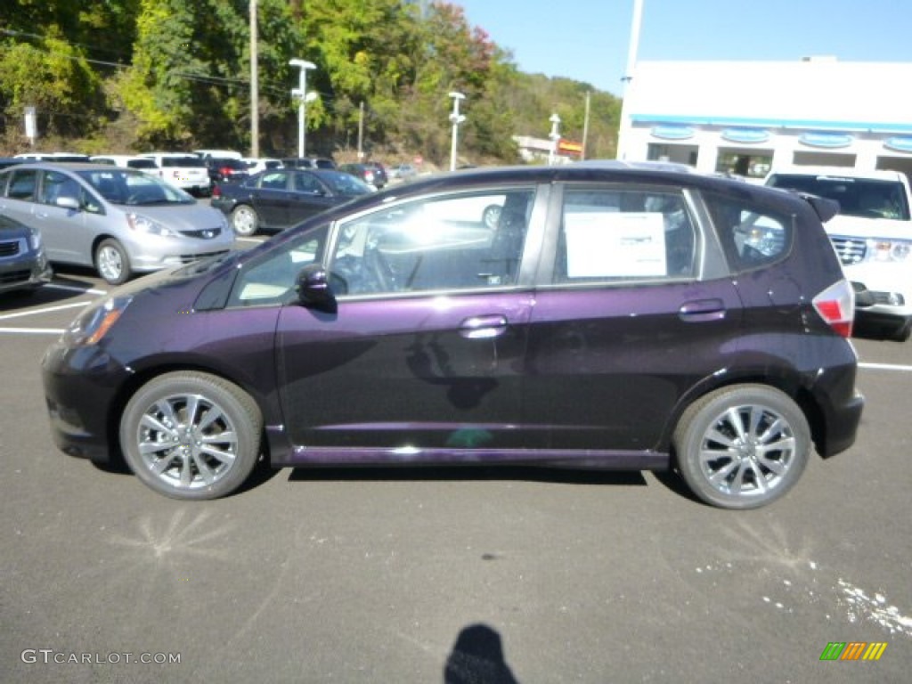 Midnight Plum Pearl 2013 Honda Fit Sport Exterior Photo #86231873