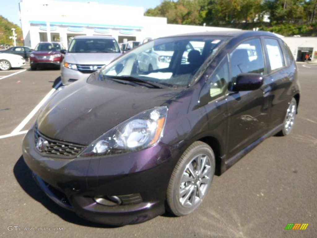 Midnight Plum Pearl 2013 Honda Fit Sport Exterior Photo #86231897
