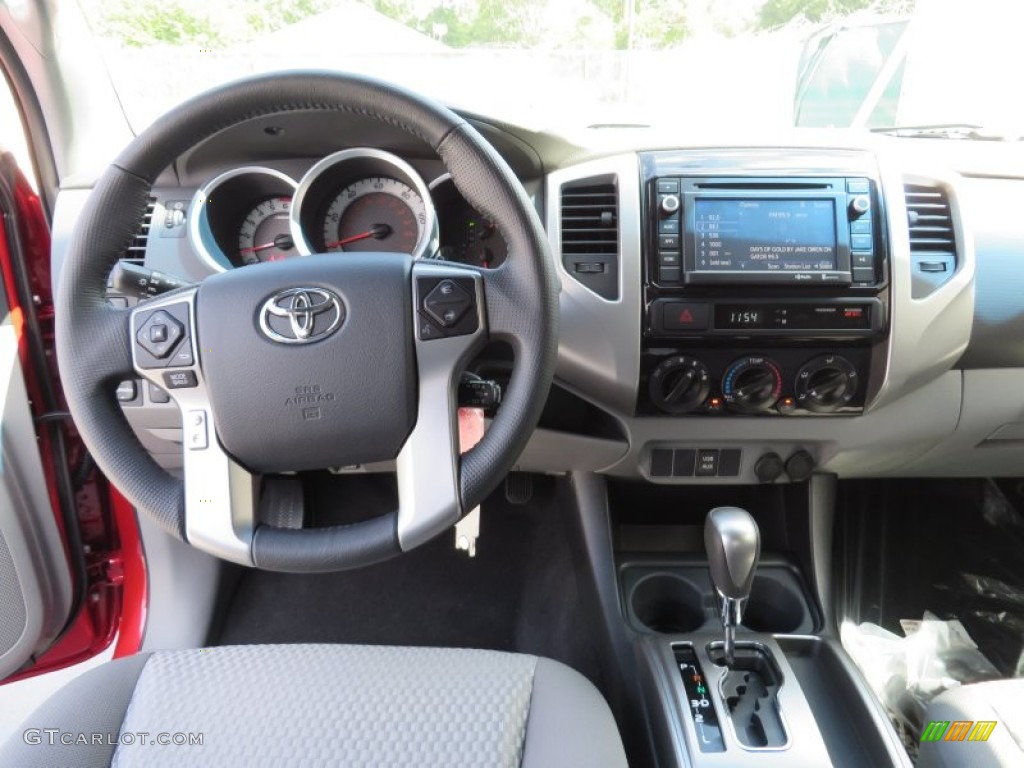 2014 Toyota Tacoma SR5 Prerunner Access Cab Graphite Dashboard Photo #86231960