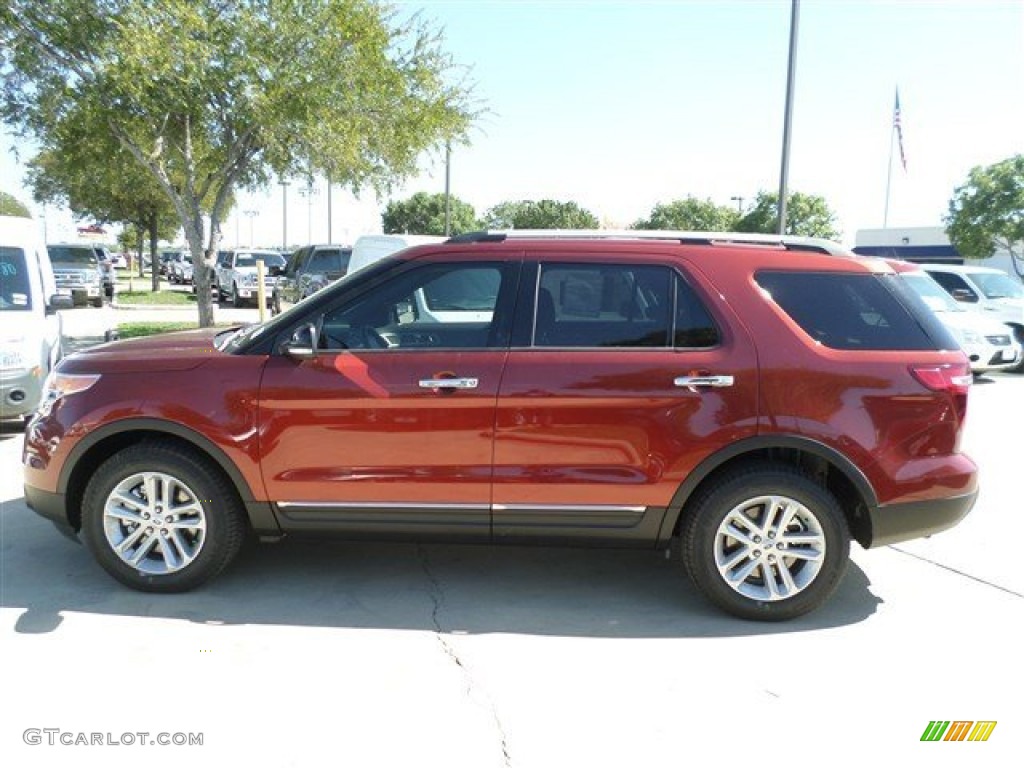 2014 Explorer XLT - Sunset / Medium Light Stone photo #2