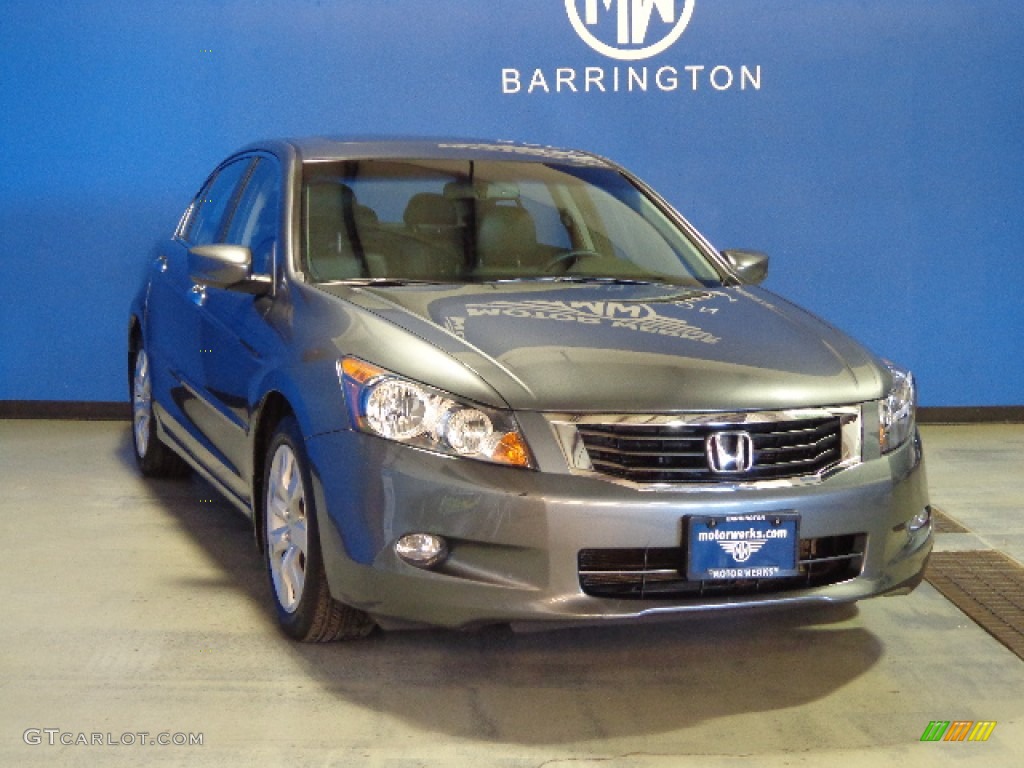 2010 Accord EX-L V6 Sedan - Polished Metal Metallic / Black photo #1