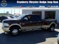 Western Brown 2014 Ram 3500 Laramie Longhorn Crew Cab 4x4 Dually