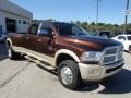 Western Brown - 3500 Laramie Longhorn Crew Cab 4x4 Dually Photo No. 4
