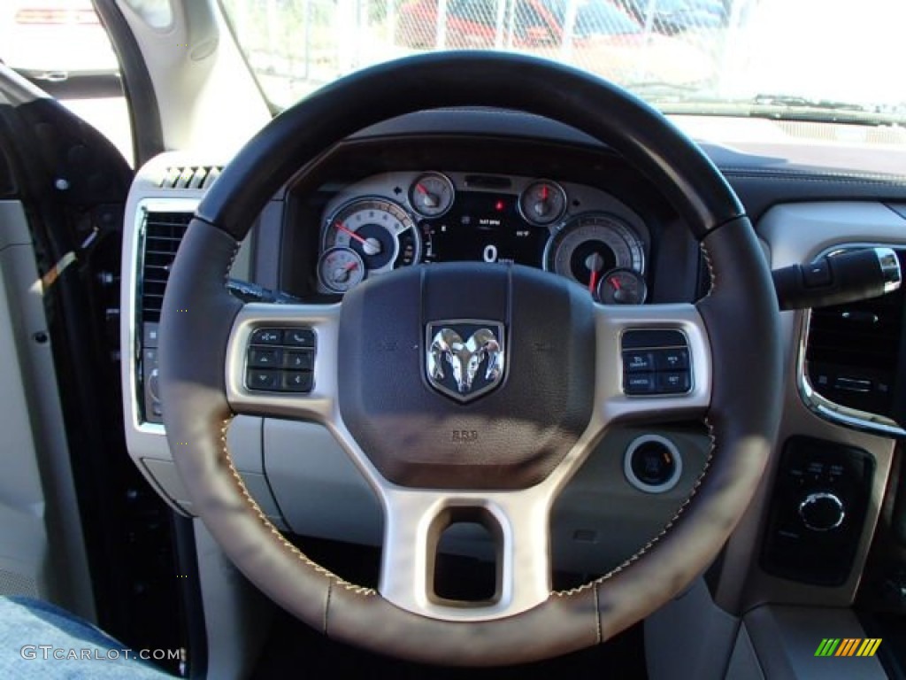 2014 3500 Laramie Longhorn Crew Cab 4x4 Dually - Western Brown / Canyon Brown/Light Frost Beige photo #19