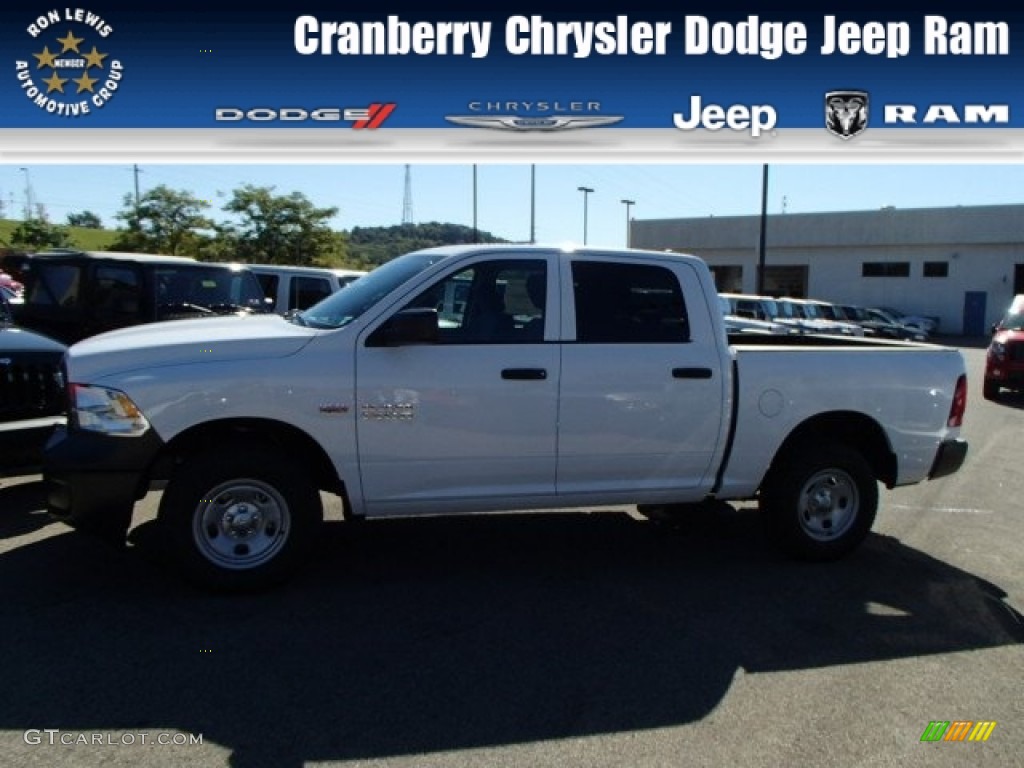 2014 1500 Tradesman Crew Cab 4x4 - Bright White / Black/Diesel Gray photo #1