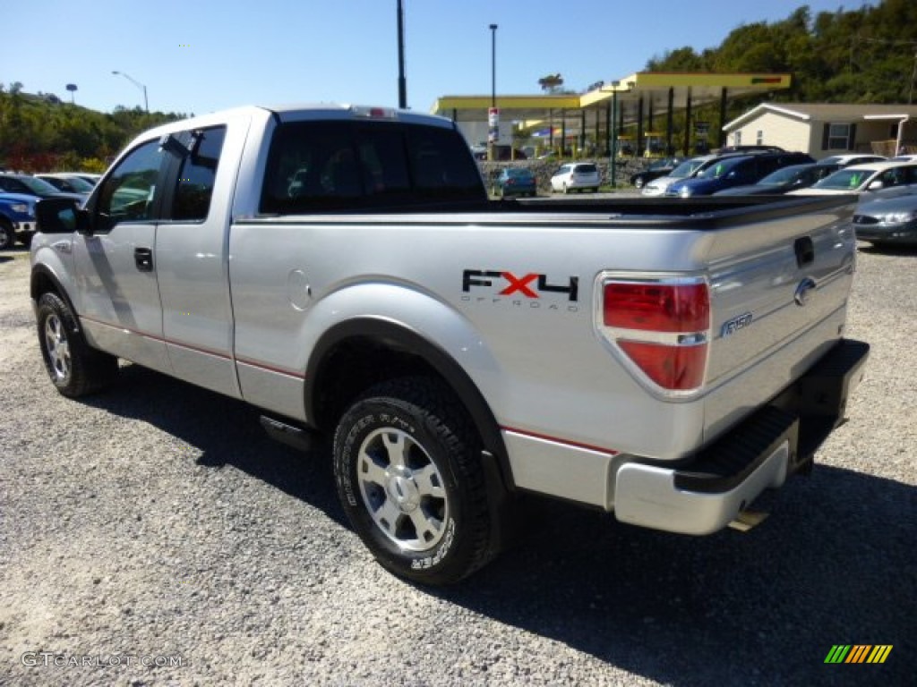 2010 F150 FX4 SuperCab 4x4 - Ingot Silver Metallic / Medium Stone photo #5