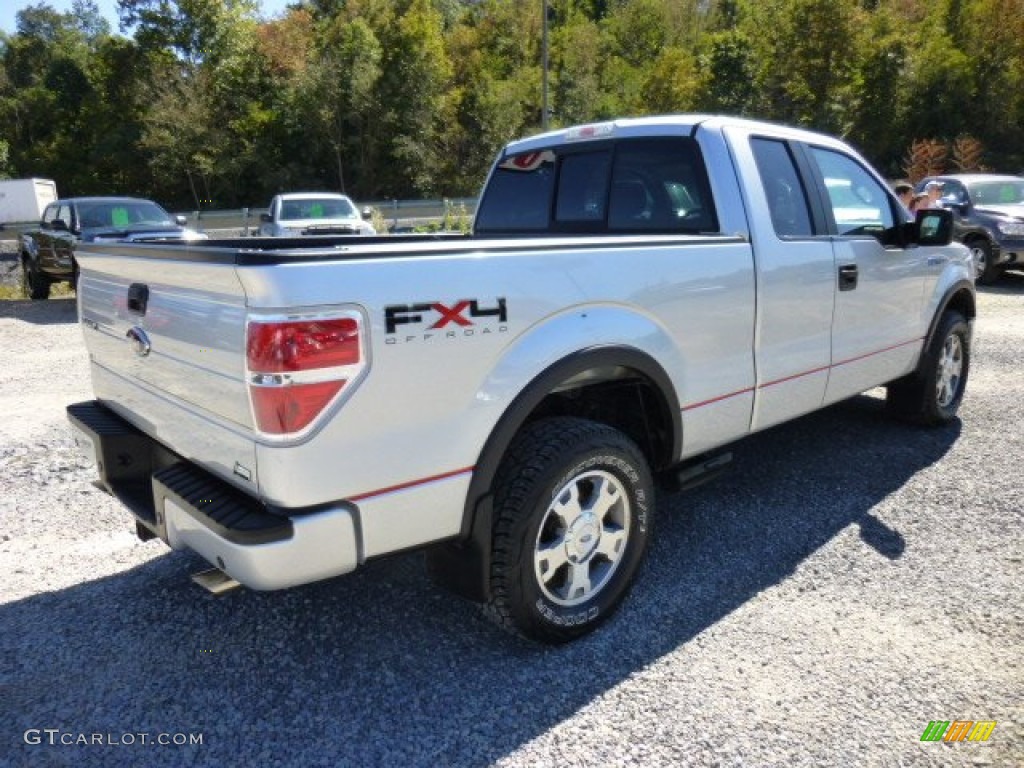 2010 F150 FX4 SuperCab 4x4 - Ingot Silver Metallic / Medium Stone photo #7