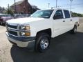 2014 Summit White Chevrolet Silverado 1500 WT Crew Cab 4x4  photo #3