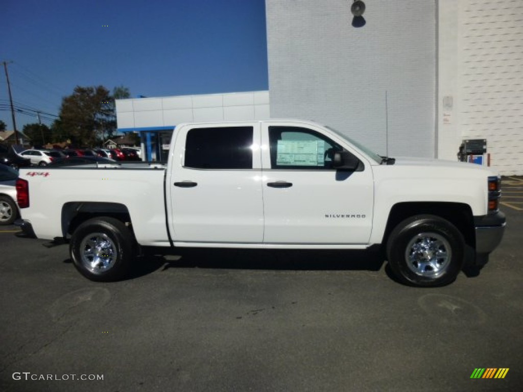 2014 Silverado 1500 WT Crew Cab 4x4 - Summit White / Jet Black/Dark Ash photo #7