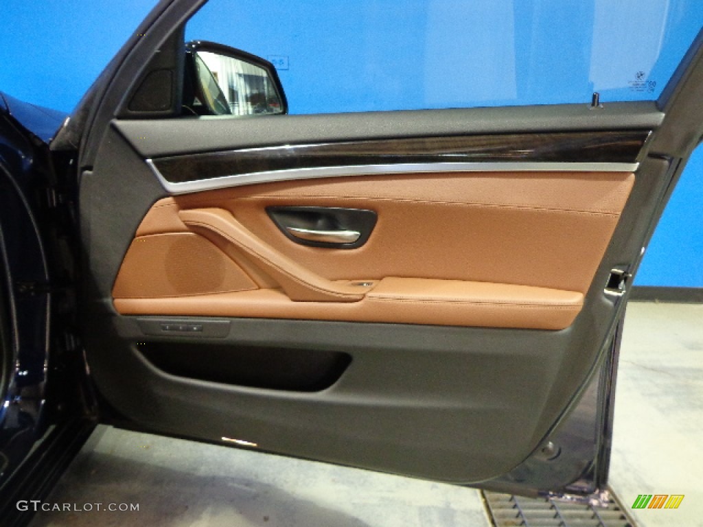 2012 5 Series 550i xDrive Sedan - Imperial Blue Metallic / Cinnamon Brown photo #31