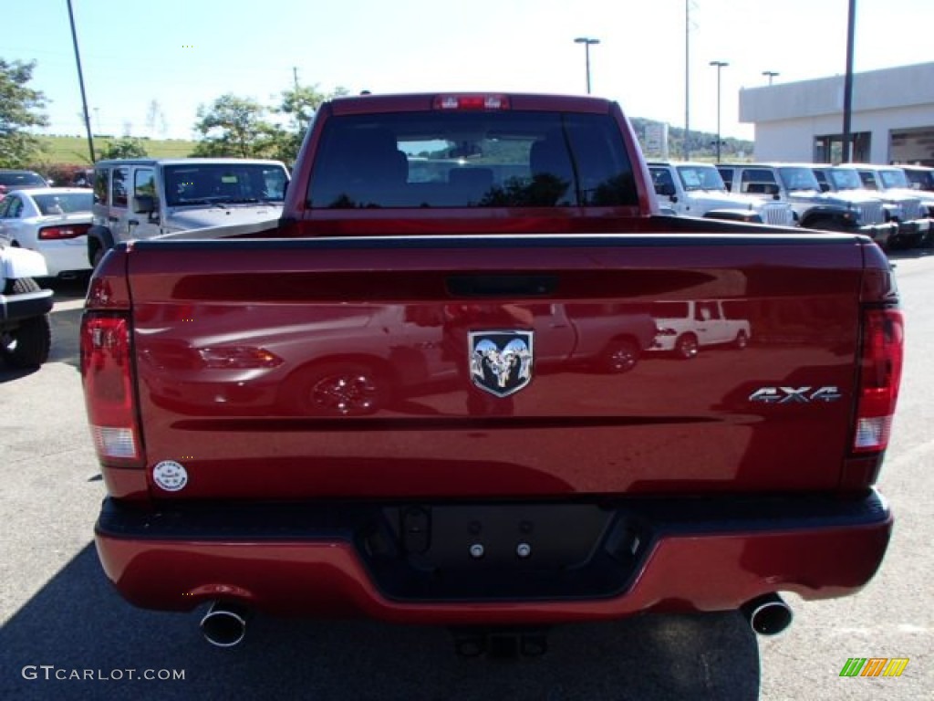 2014 1500 Tradesman Quad Cab 4x4 - Deep Cherry Red Crystal Pearl / Black/Diesel Gray photo #7