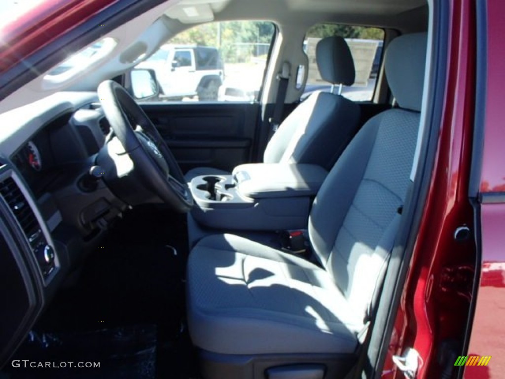 2014 1500 Tradesman Quad Cab 4x4 - Deep Cherry Red Crystal Pearl / Black/Diesel Gray photo #10